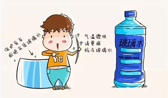 图为玻璃水漫画图
