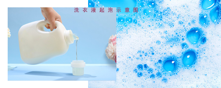洗衣液起泡示意图